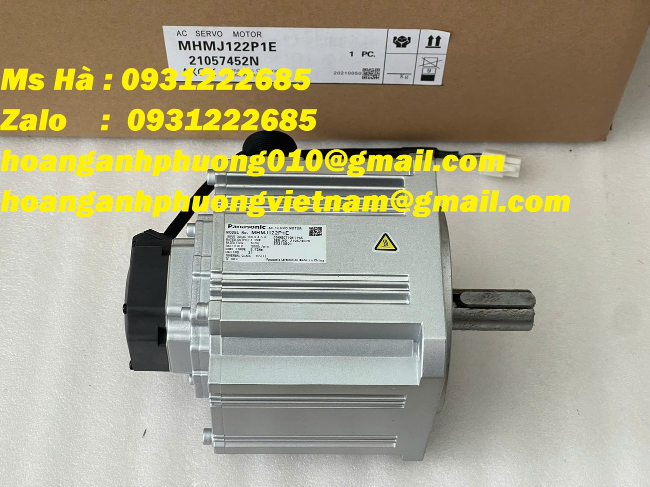 Panasonic chính hãng MHMJ122P1E - động cơ servo 1.2kW
